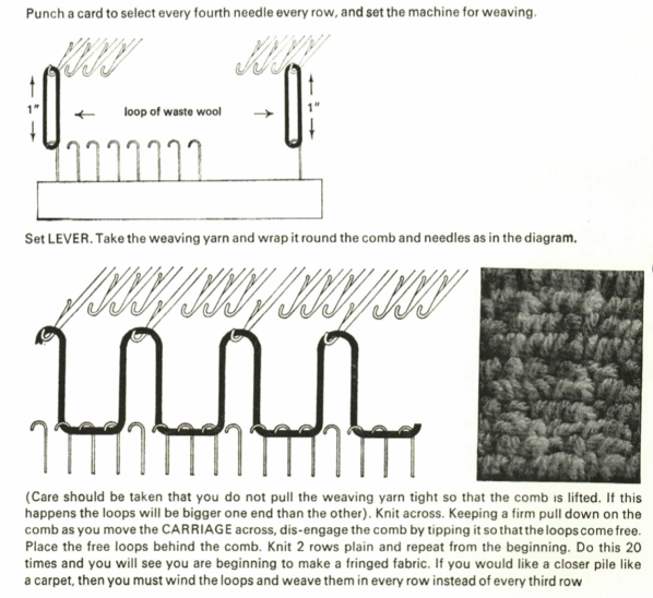 Weaving Combs by Purl and Loop