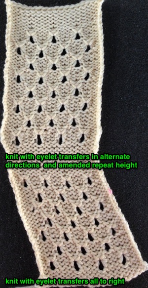 knit swatch