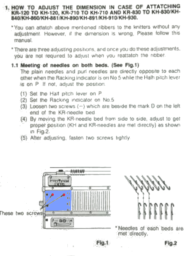 BROTHER KNITTING MACHINE PARTS ACCESSORIES TOOLS KH930 -940 NEEDLE